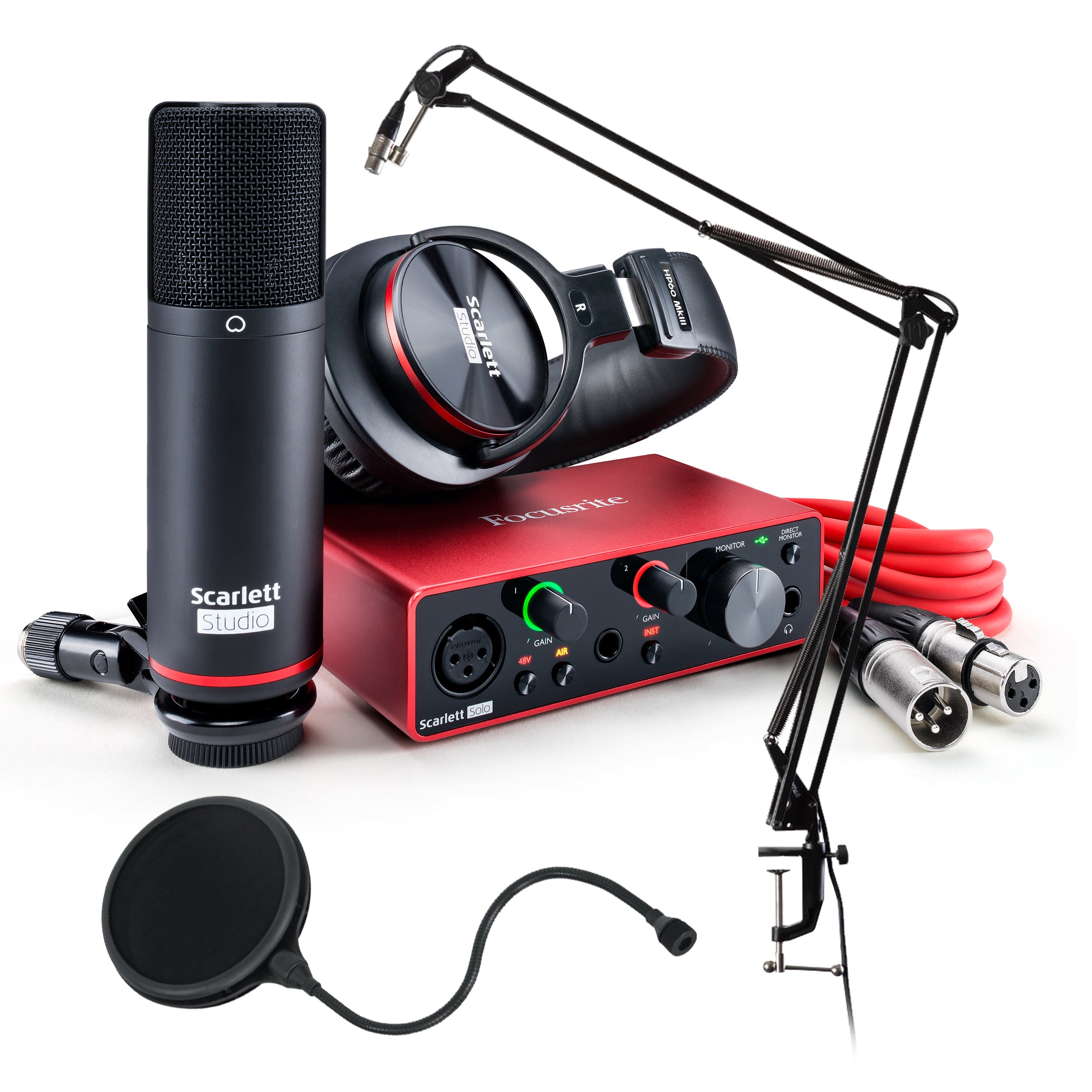 Focusrite Scarlett Solo Studio (3rd Gen) Recording Package