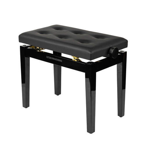 Gator Frameworks Deluxe Height Adjustable Piano Bench - Black, view 1