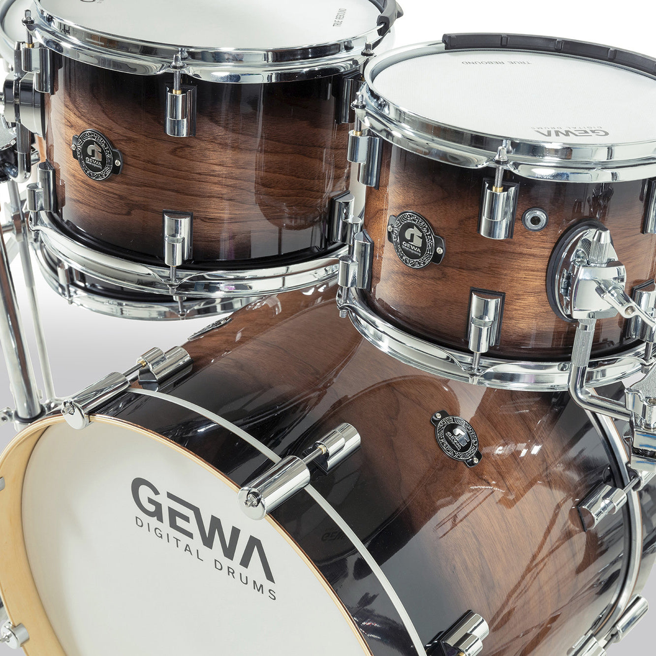 GEWA G9 Pro 5 SE Electronic Drum Set - Walnut Burst, View 10