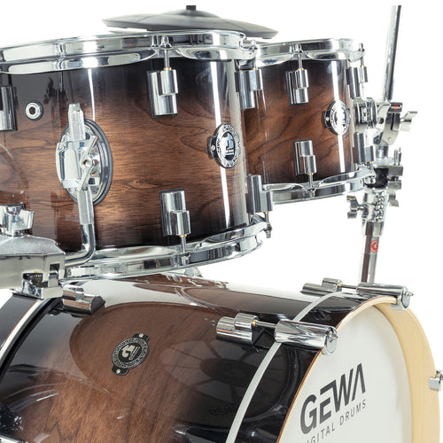 GEWA G9 Pro 5 SE Electronic Drum Set - Walnut Burst, View 12