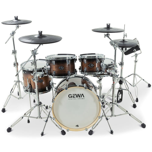 GEWA G9 Pro 5 SE Electronic Drum Set - Walnut Burst, View 1