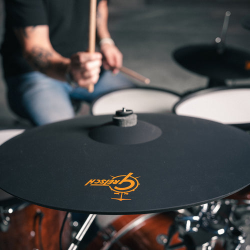 Gretsch Catalina EVO cymbal pad with drummer playing in the background