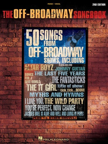 the off-broadway songbook - piano/vocal/guitar songbook