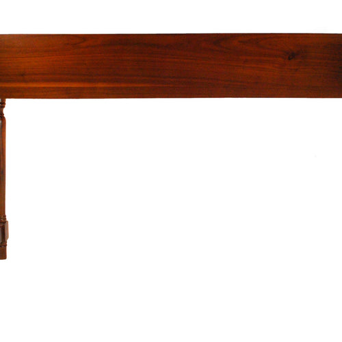 Wooden hammond stand with a white background, view 2