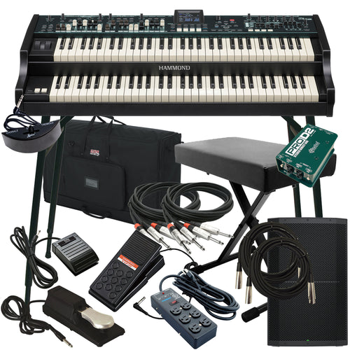 Hammond Skx Pro Dual Manual Stage Keyboard COMPLETE STAGE BUNDLE