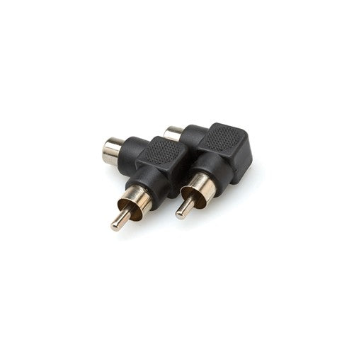 hosa gra-259 right-angle adaptors rca to rca - 2 pc