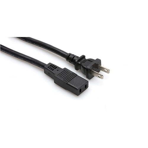 hosa pwc-178 power cord iec c9 to nema 1-15p