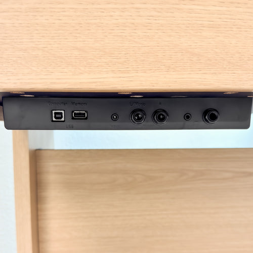 Roland HP704 Digital Piano - Light Oak I/O jacks