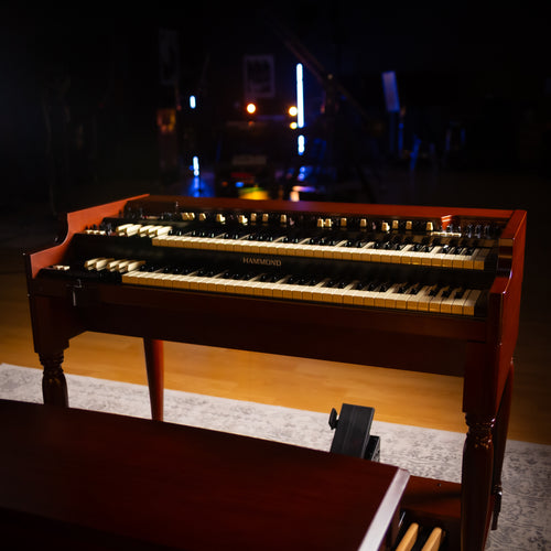 Hammond XK-7D Classic Ultimate Dual-Manual Tonewheel Organ System in a studio setting