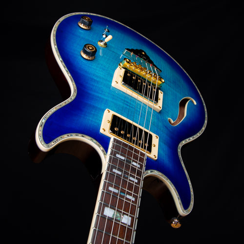 Ibanez AR520HFM AR Semi-Hollow Electric Guitar - Light Blue Burst view 6