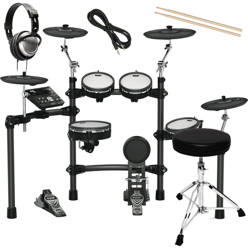 Kat Percussion KT-300 Electronic Drum Set w/Remo Mesh Heads DRUM ESSENTIALS BUNDLE