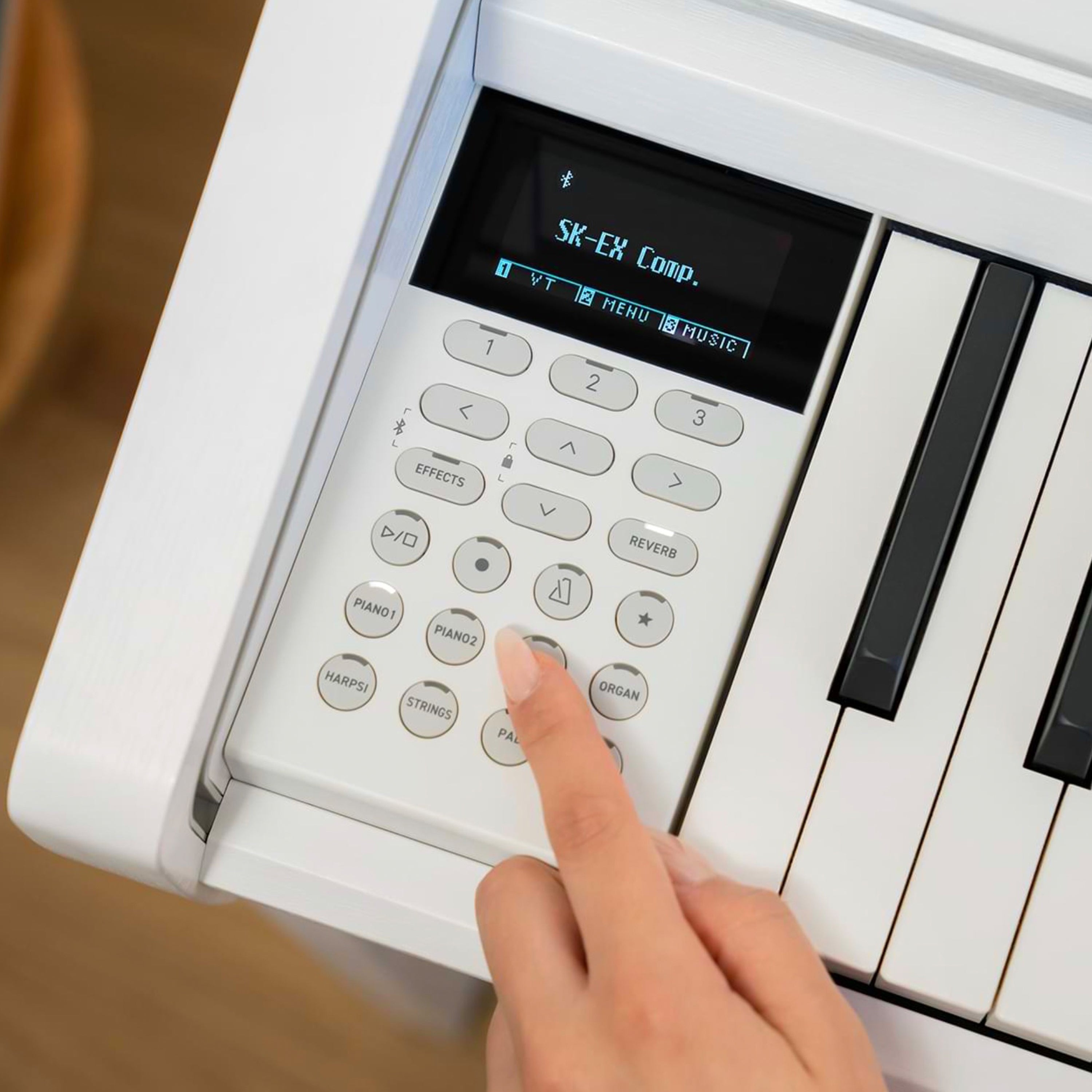 Kawai CA501 Concert Artist Digital Piano - Satin White - Controls