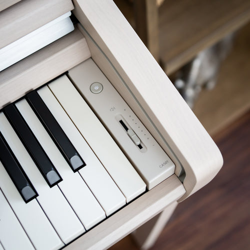 Kawai CA501 Concert Artist Digital Piano - White Maple - Power and volume control