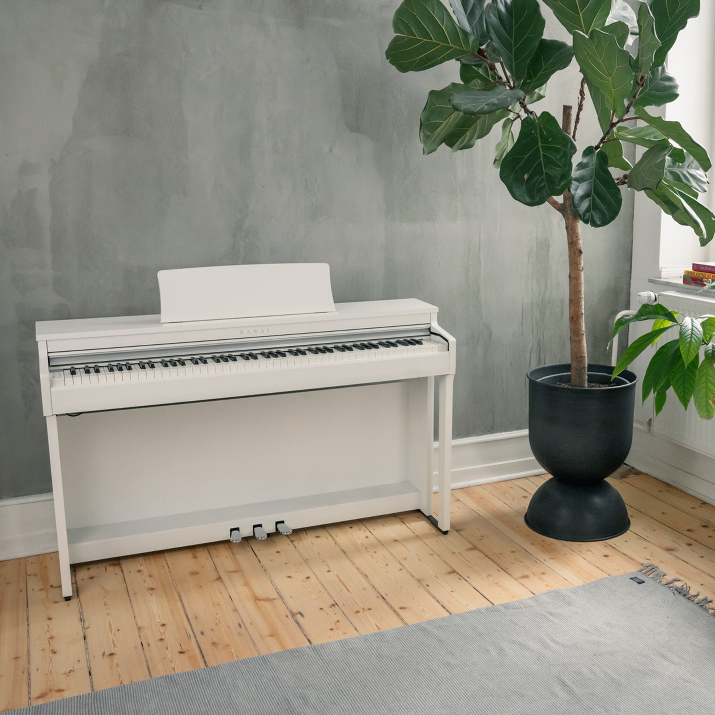 Kawai CN201 Digital Piano Satin White