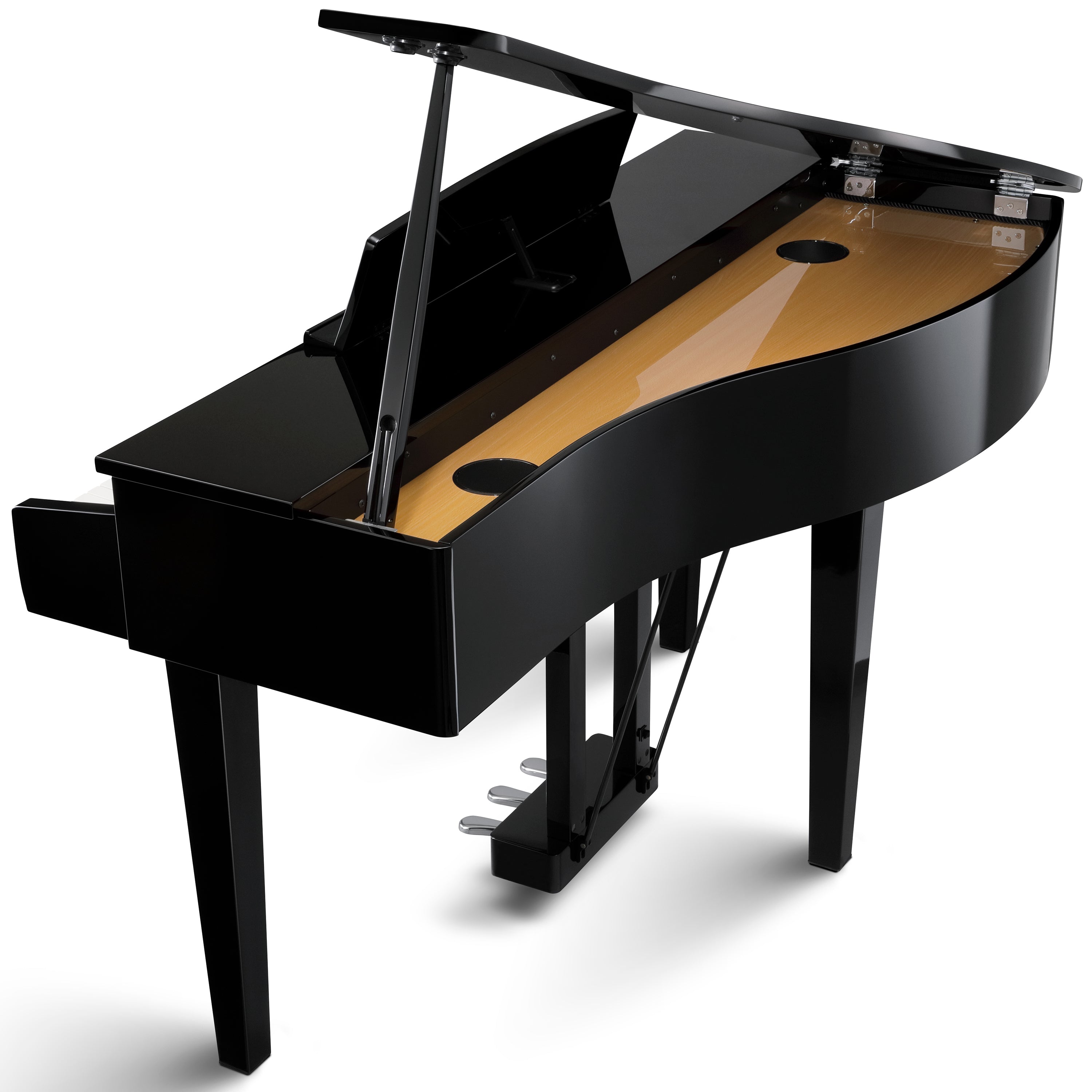 Kawai DG30 Digital Grand Piano - Ebony Polish - back view