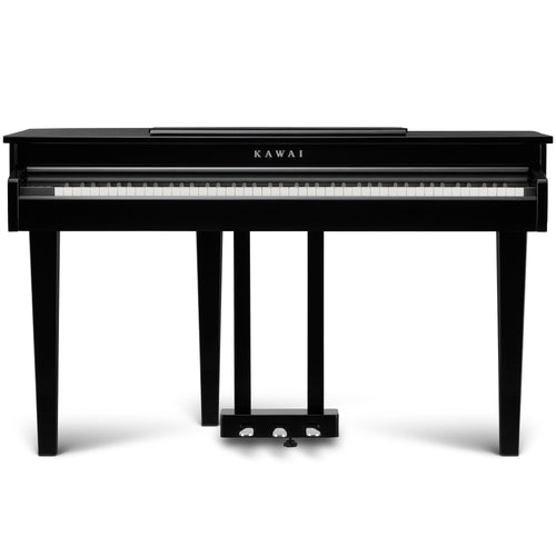 Kawai DG30 Digital Grand Piano - Ebony Polish - Front with lid closed