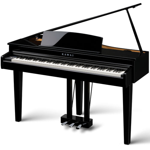 Kawai DG30 Digital Grand Piano - Ebony Polish - left angle