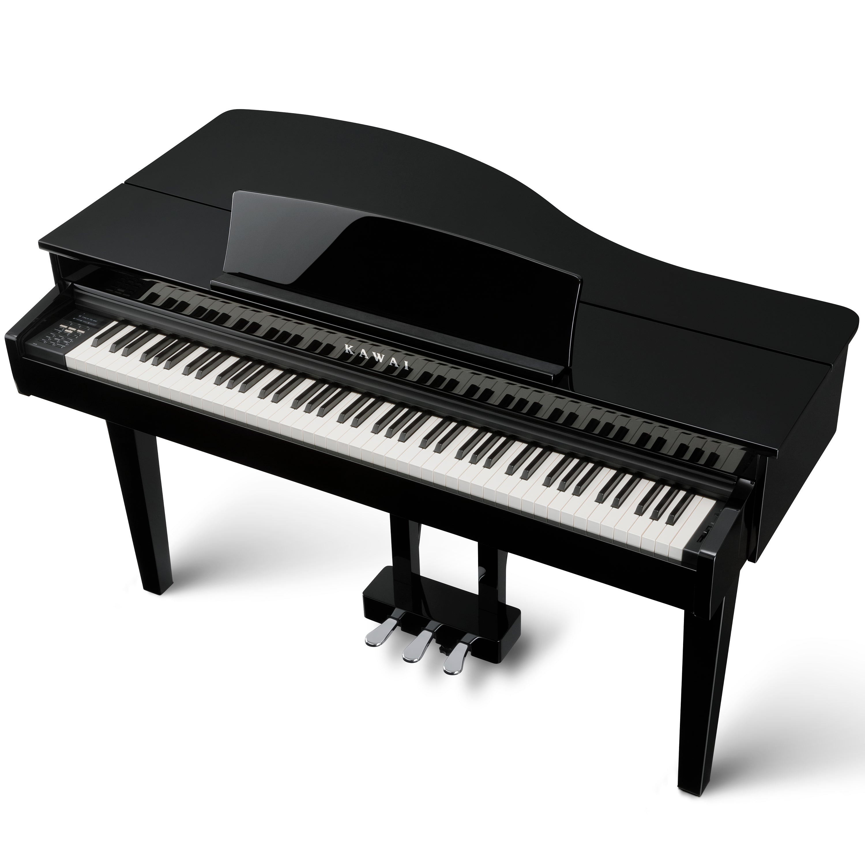 Kawai DG30 Digital Grand Piano - Ebony Polish - from above with lid closed