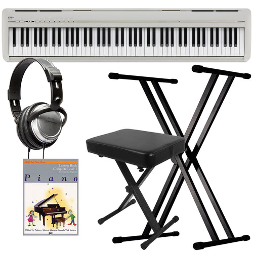 Kawai ES120 Portable Digital Piano - Light Grey KEY ESSENTIALS BUNDLE