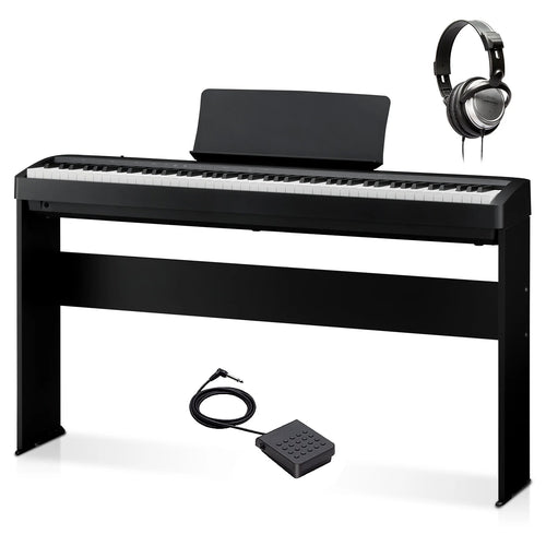 Collage of items included in the Kawai ES60 Digital Piano - Black HOME PAK