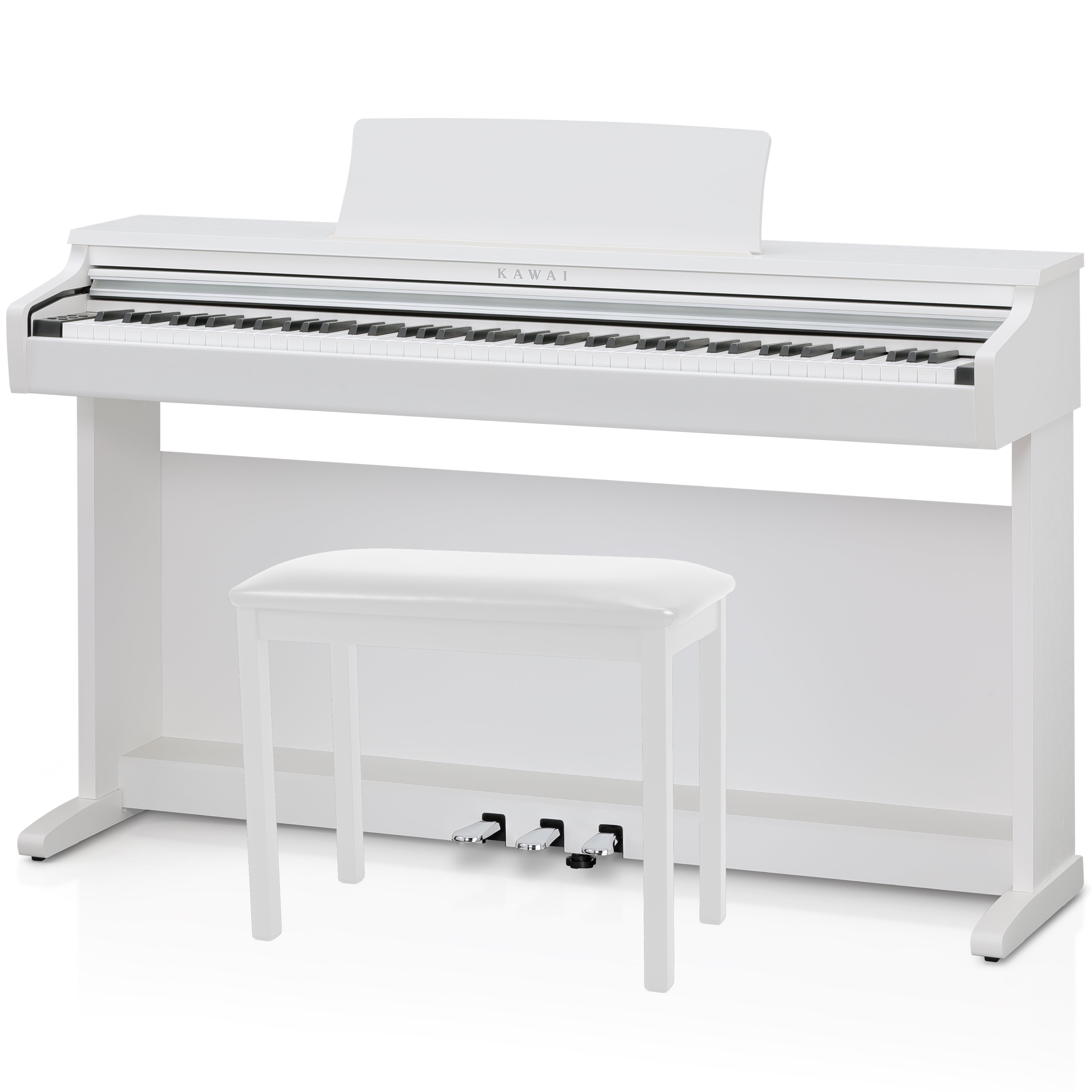 Kawai KDP120 Digital Piano - White with bench