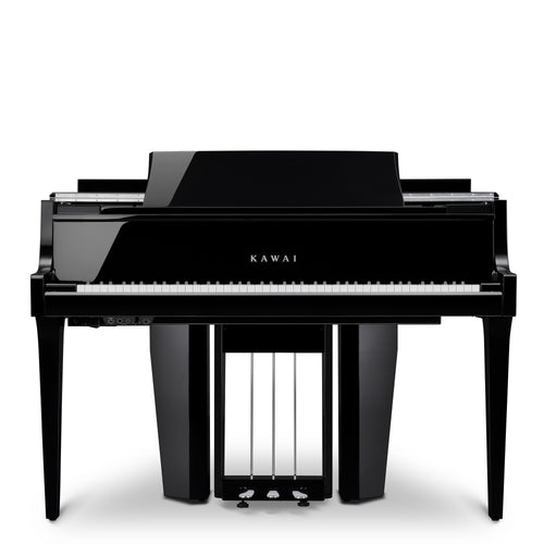 Kawai NOVUS NV12 Hybrid Grand Piano - Ebony Polish - Front View with Lid Closed