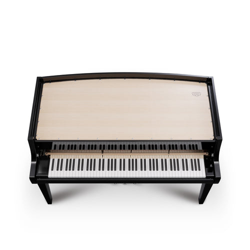 Kawai NOVUS NV12 Hybrid Grand Piano - Ebony Polish - Under Lid View from Above
