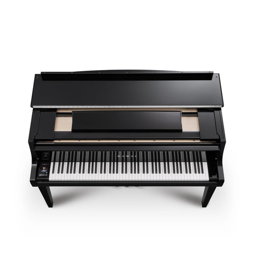 Kawai NOVUS NV12 Hybrid Grand Piano - Ebony Polish - Top View with Lid Closed
