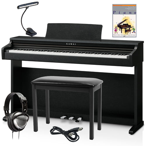 Kawai KDP120 Digital Piano - Black COMPLETE HOME BUNDLE