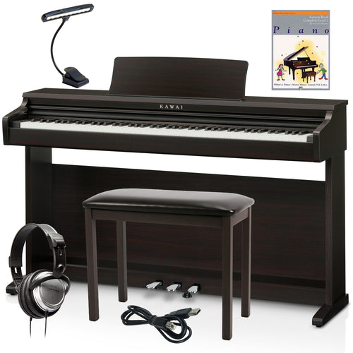 Kawai KDP120 Digital Piano - Rosewood COMPLETE HOME BUNDLE