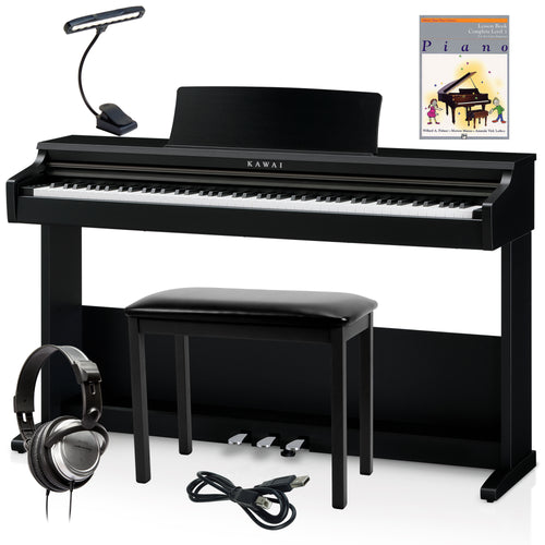 Kawai KDP75 Digital Piano - Black COMPLETE HOME BUNDLE