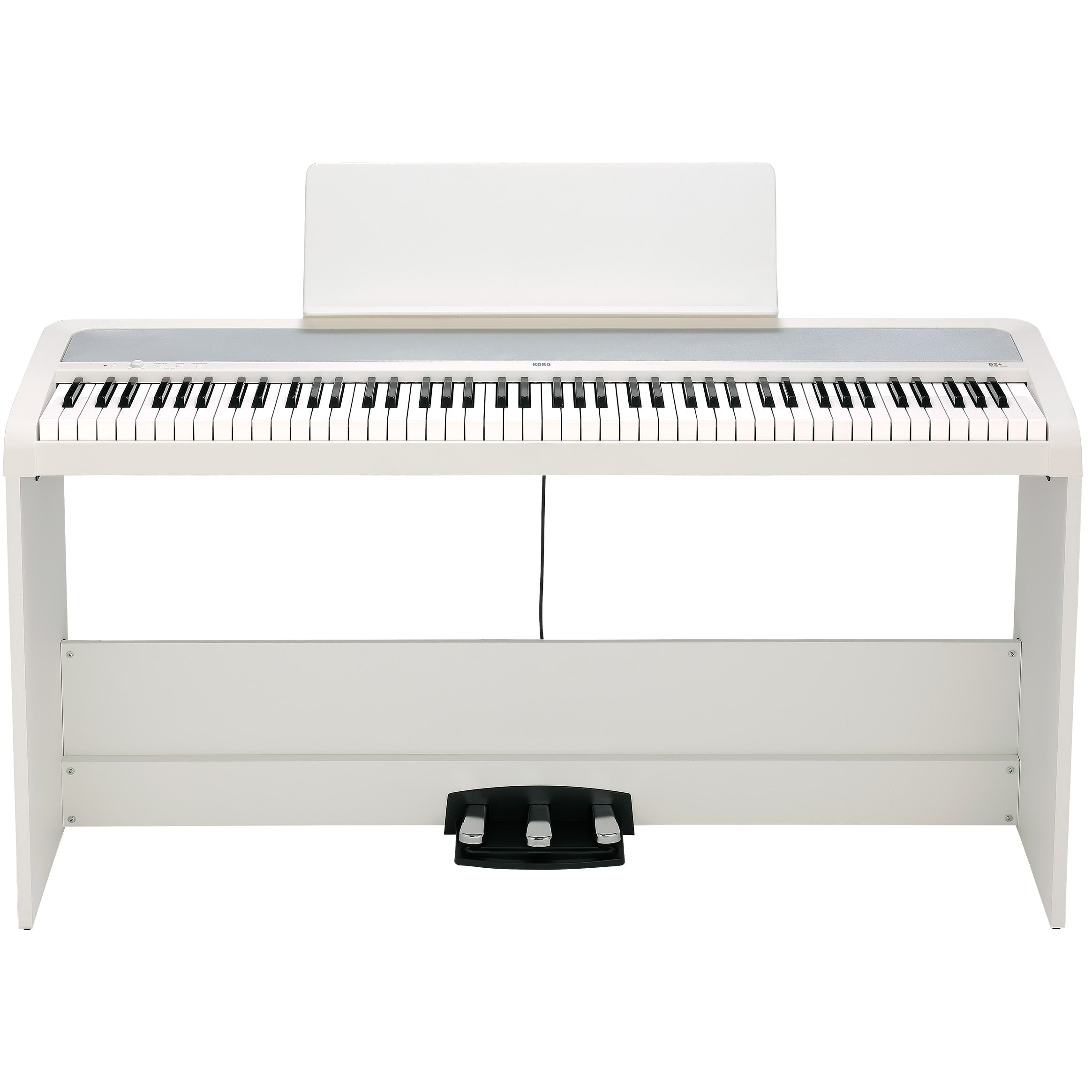 Korg B2+ Plus Digital Piano with Stand and Pedals - White, View 2