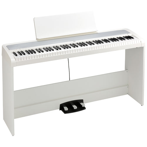 Korg B2+ Plus Digital Piano with Stand and Pedals - White, View 1