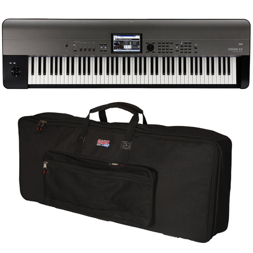 Collage image of the Korg Krome EX 88 Music Workstation CARRY BAG KIT