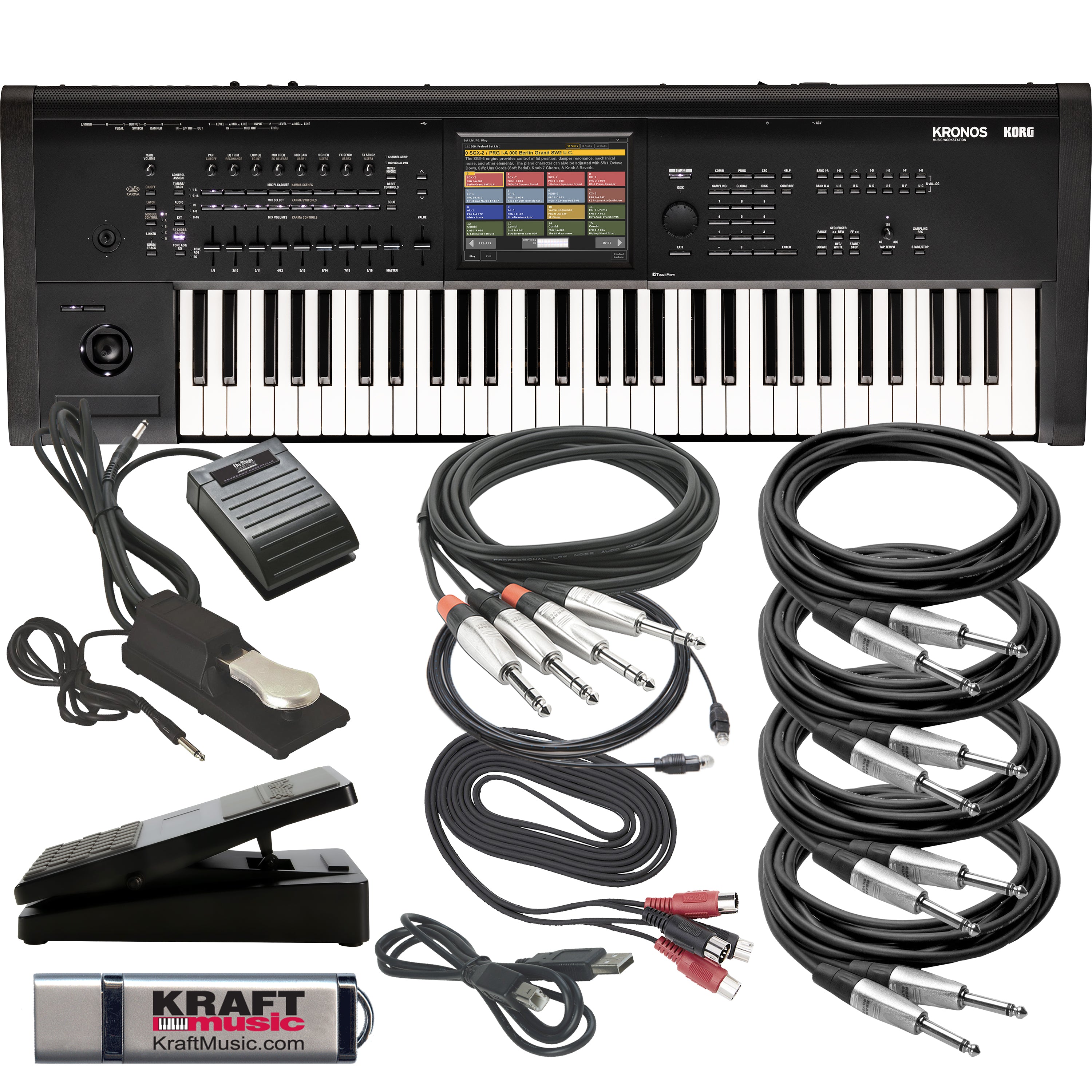 Korg Kronos 3 61-Key Music Workstation CABLE KIT – Kraft Music