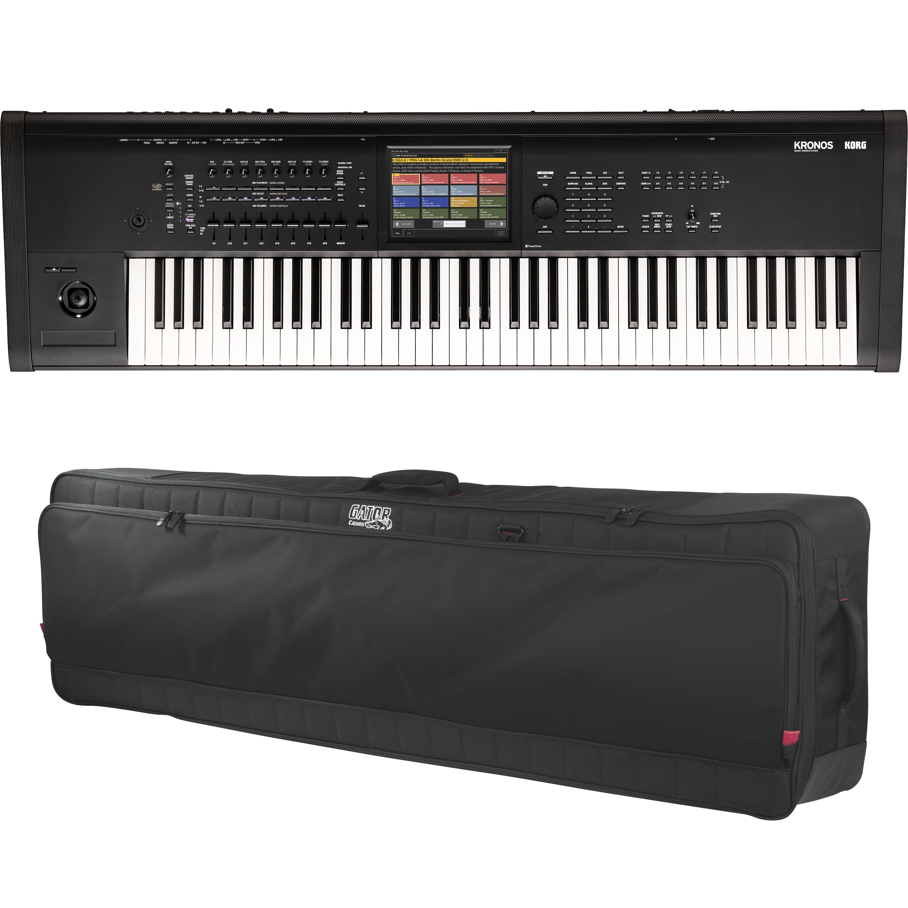 鍵盤楽器 NovationBassStation Rack+Korg Micro korg Korg Microkorg Case Bundle – United States