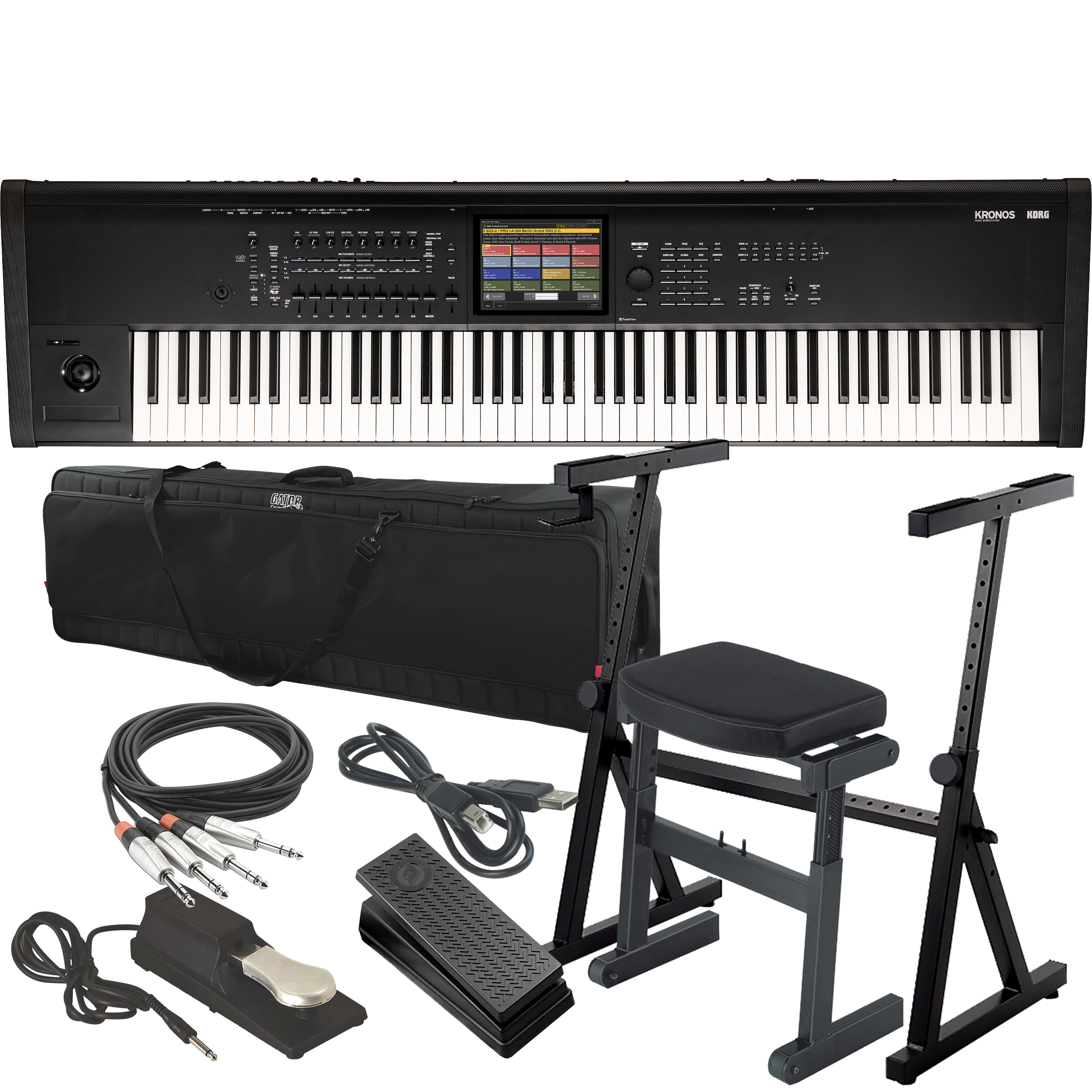 Korg Kronos 3 88-Key Music Workstation STAGE RIG – Kraft Music