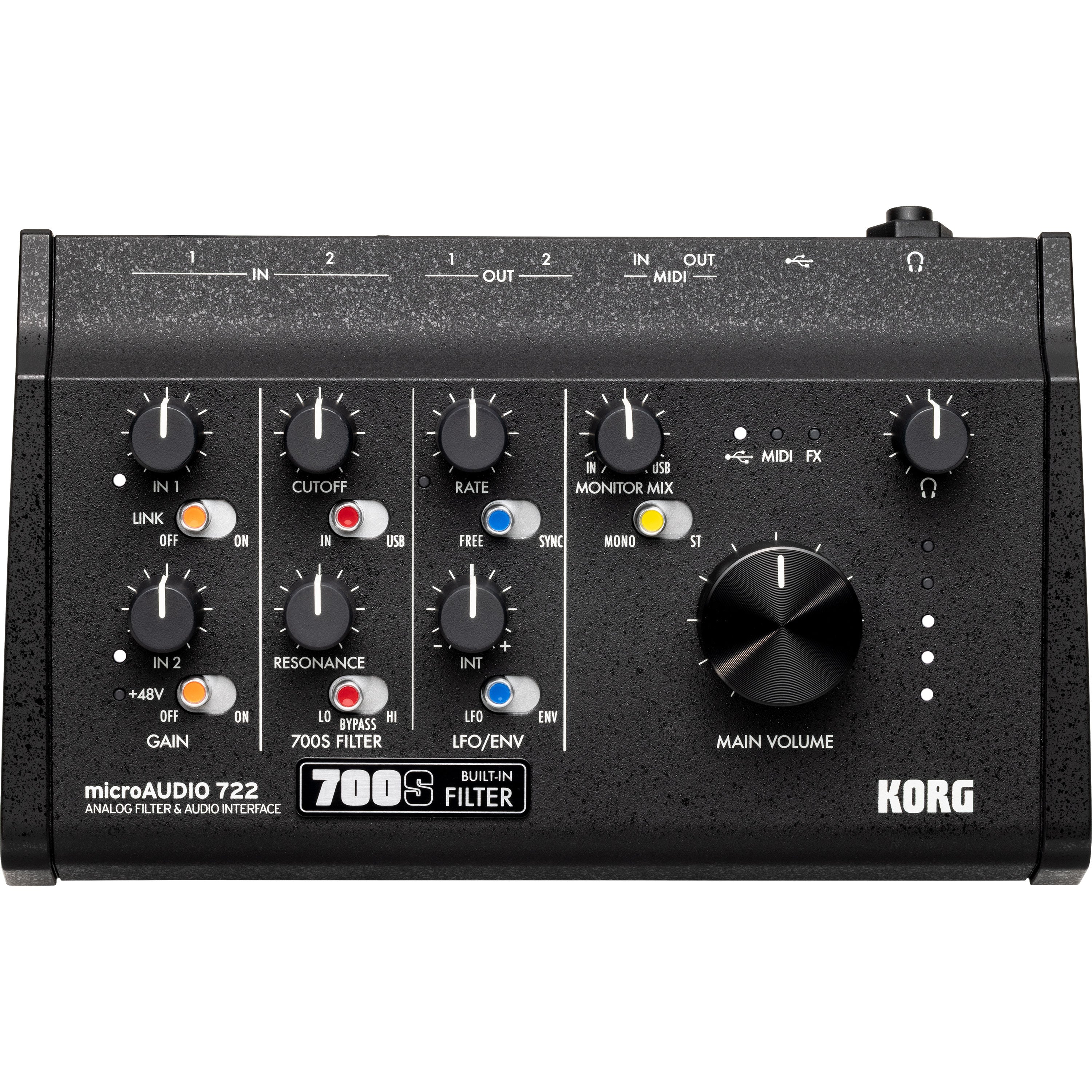 Korg MicroAudio 722 Audio Interface with Analog Filter – Kraft Music Korg MicroAudio 722 Audio Interface with Analog Filter – Kraft Music