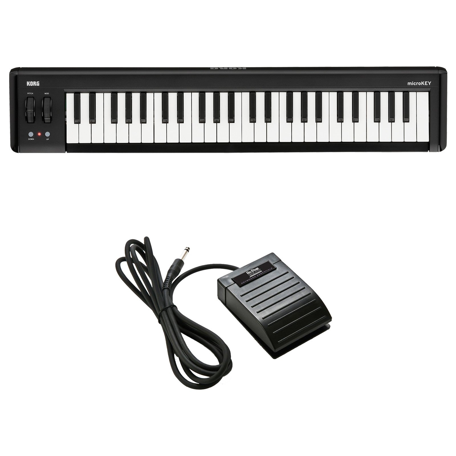 Korg microKEY2-49 USB MIDI Keyboard Controller BONUS PAK – Kraft Music