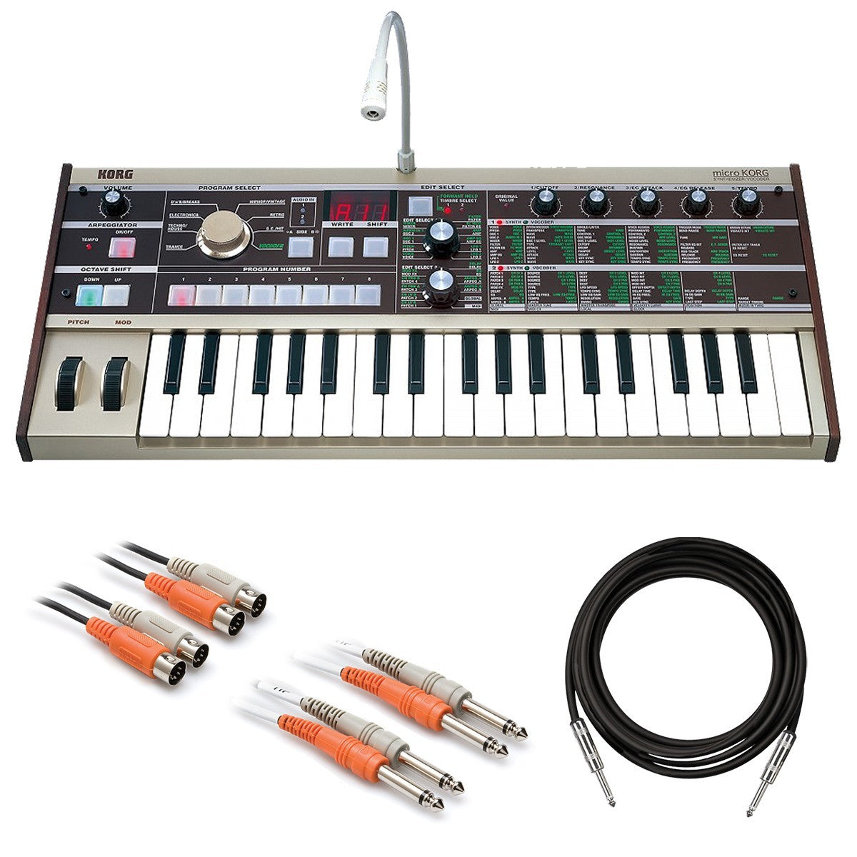 Korg microKORG Synthesizer / Vocoder CABLE KIT