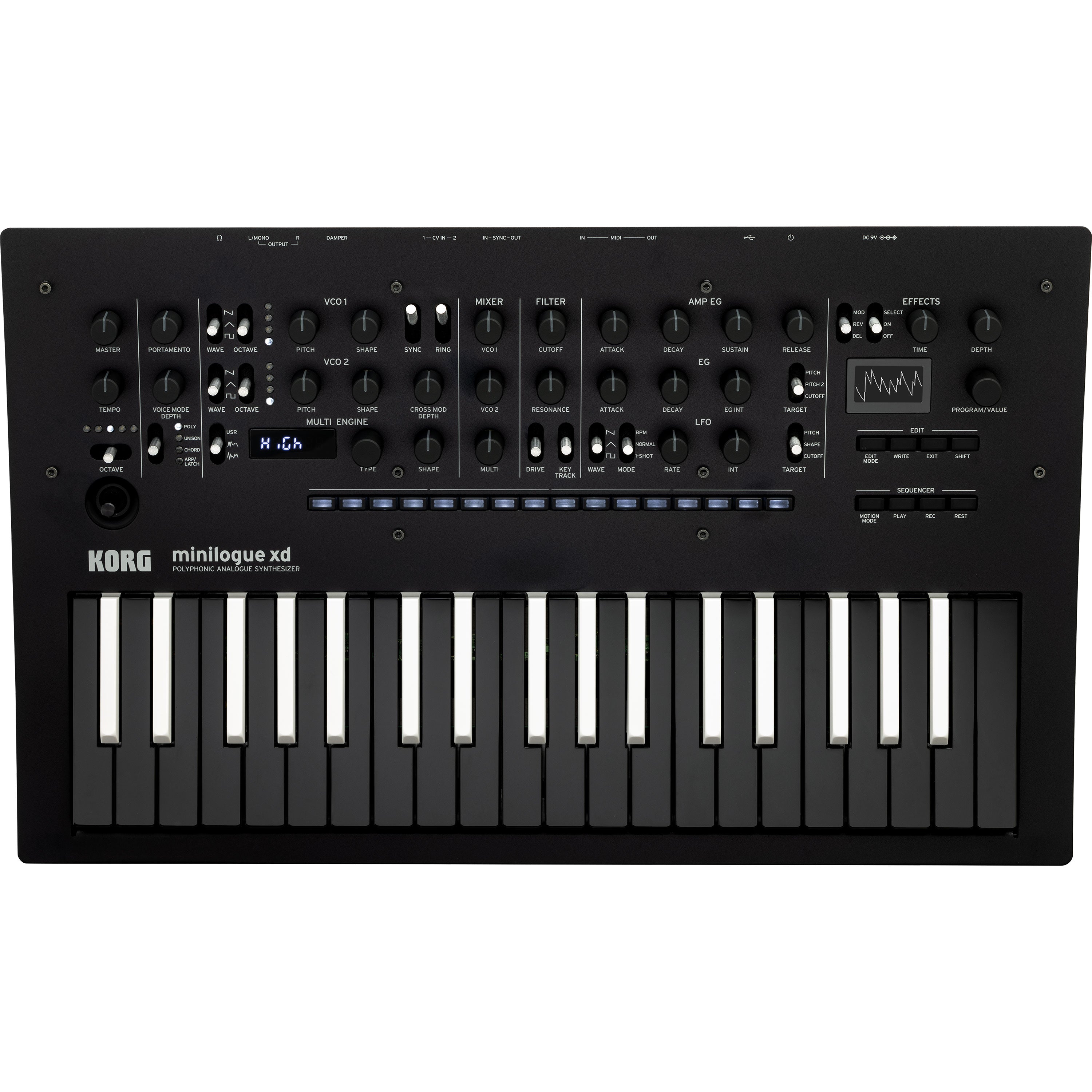Korg Minilogue XD Inverted Polyphonic Analog Synthesizer View 1