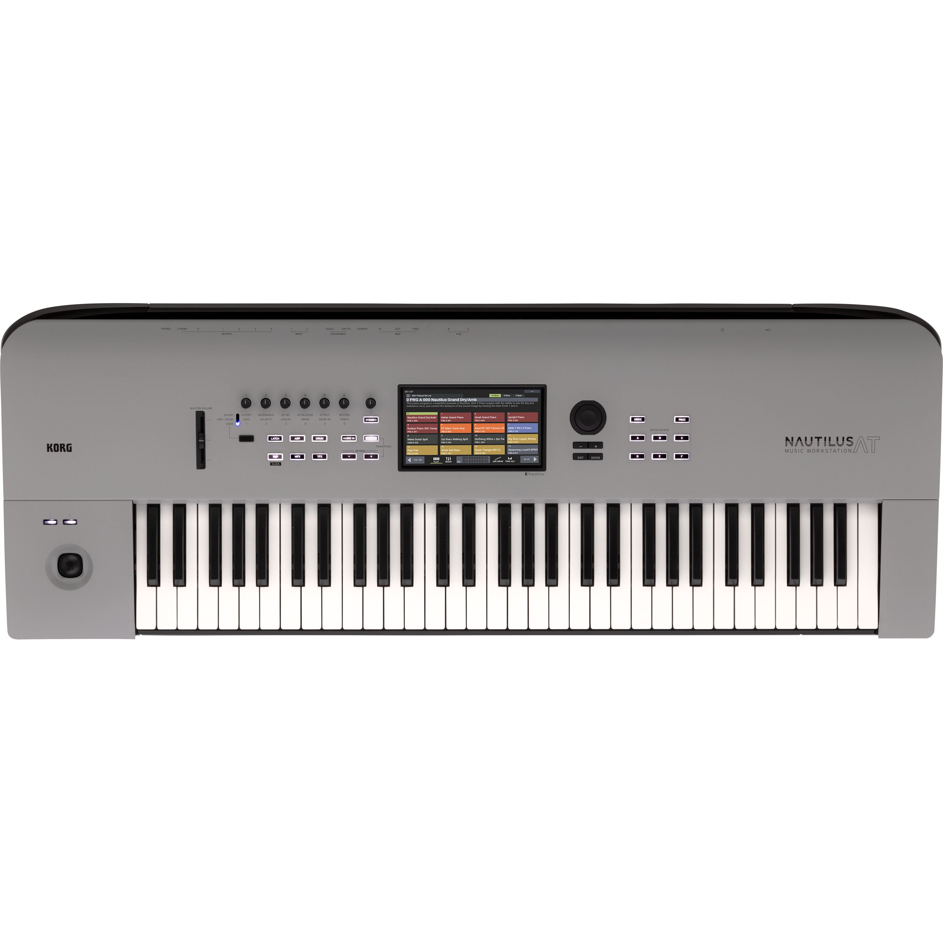 Korg Nautilus AT 61-Key Music Workstation - Gray View 1