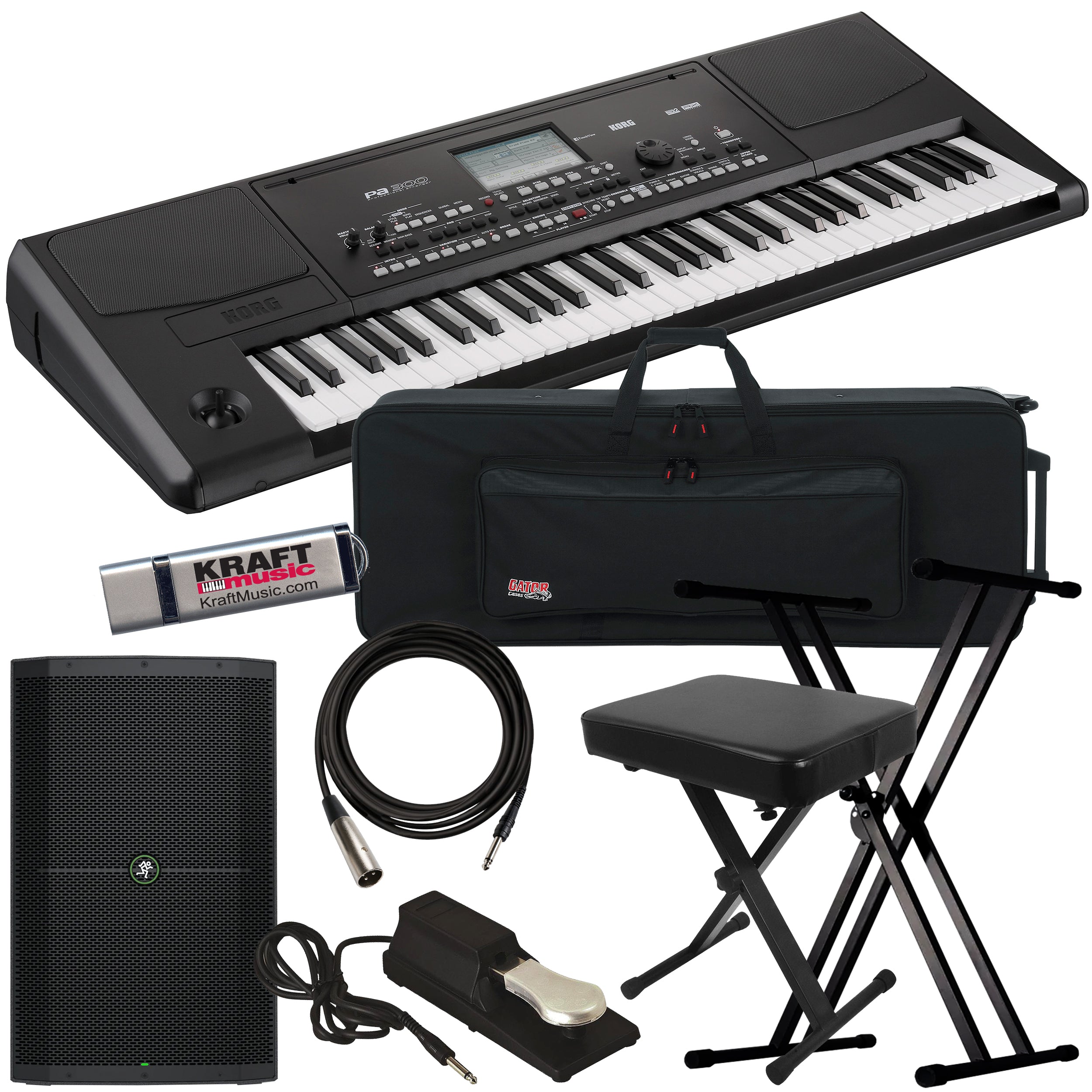 Korg Pa300 Professional Arranger COMPLETE STAGE BUNDLE