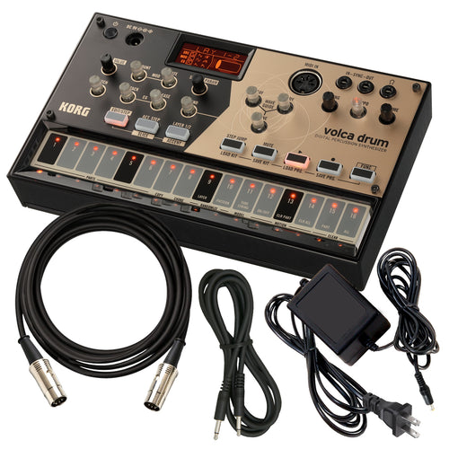 Korg Volca Drum Digital Percussion Synthesizer POWER & CABLE RIG