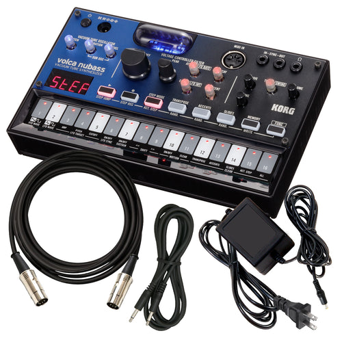 Korg Volca Nubass Vacuum Tube Synthesizer POWER & CABLE RIG