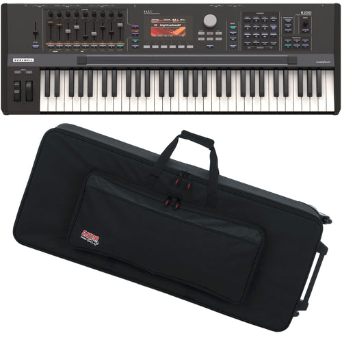 Kurzweil K2061 Synthesizer Workstation and case