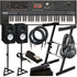 Collage of items included in the Kurzweil K2061 Synthesizer Workstation STUDIO ESSENTIALS BUNDLE