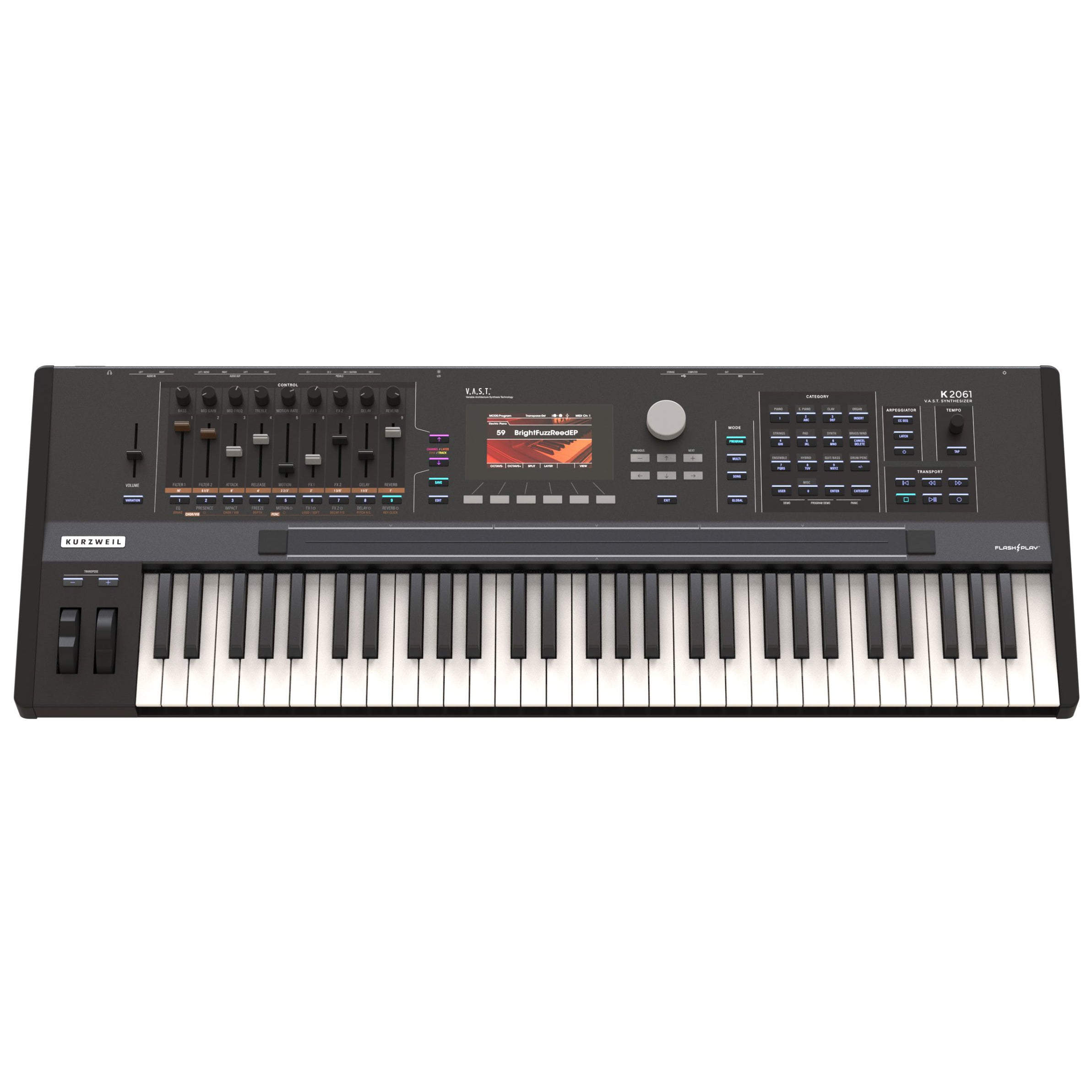 Kurzweil K2088 Workstation Keyboard, view 2