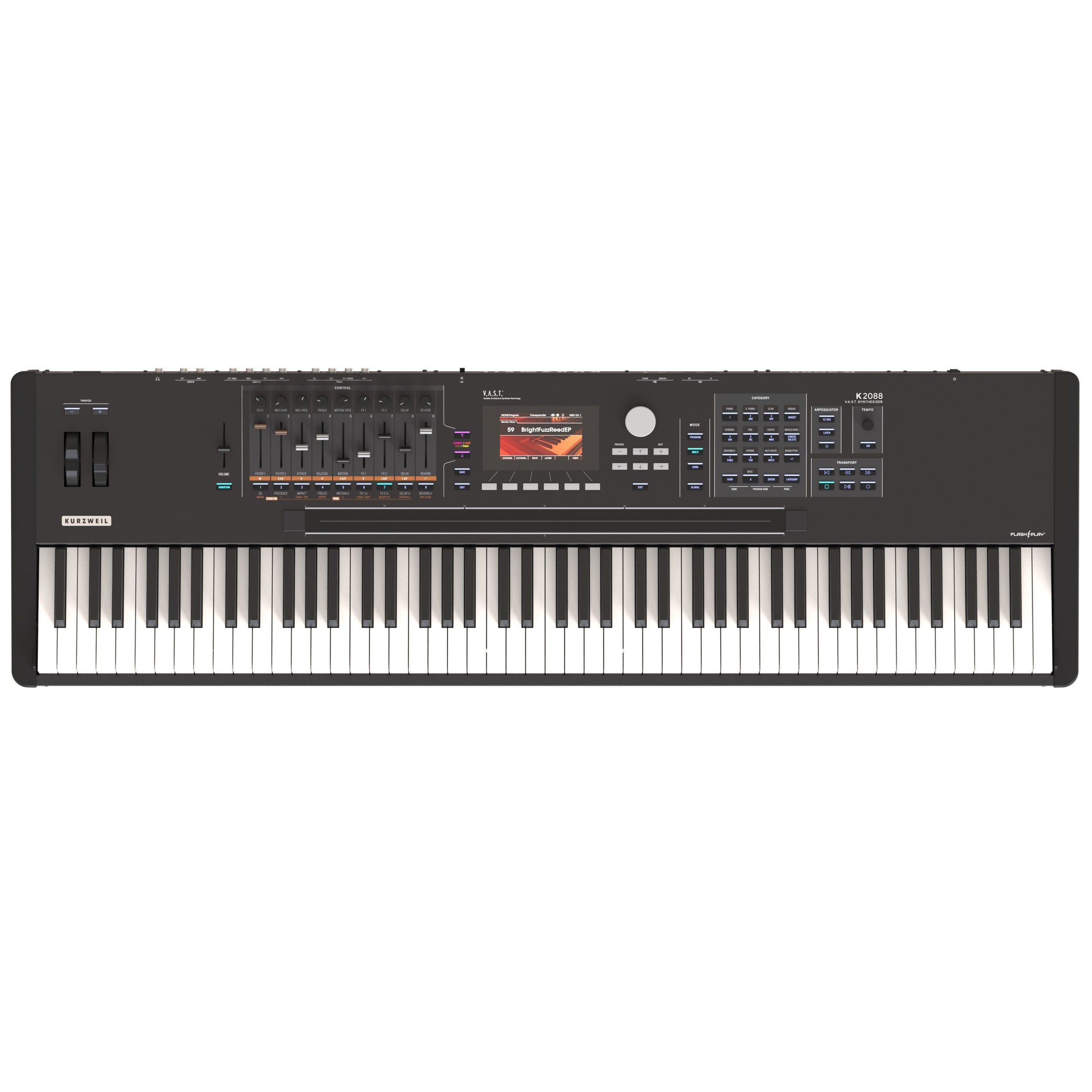 Kurzweil K2088 Synthesizer Workstation, view 2