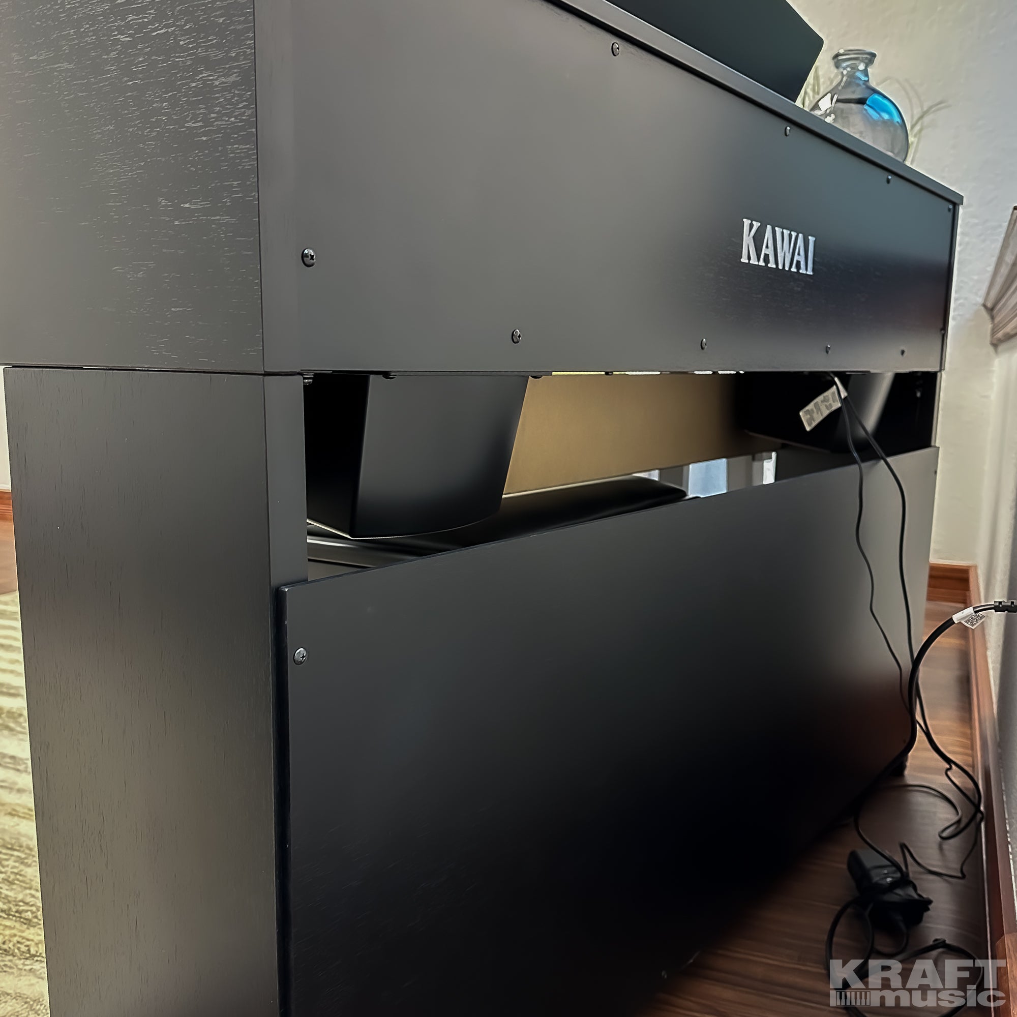 Kawai CA401 Concert Artist Digital Piano - Satin Black - Back View